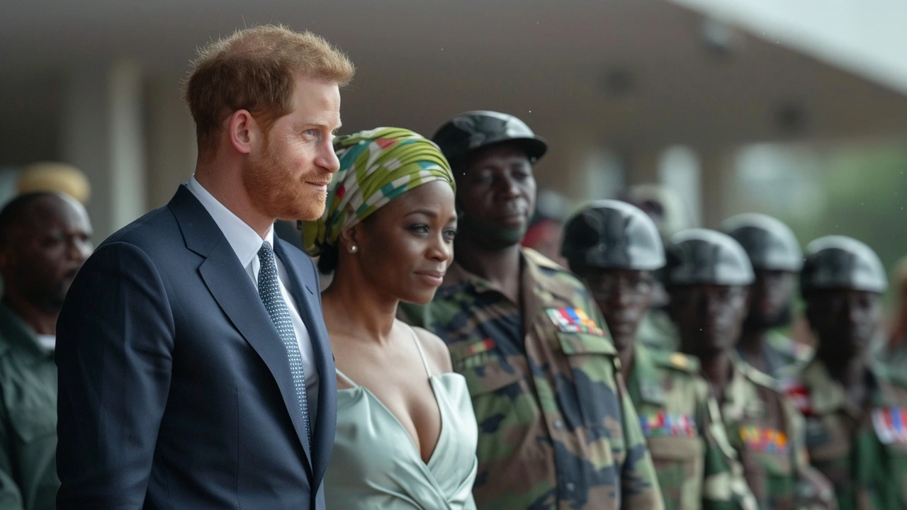 Prince Harry and Meghan Markle's Charitable Visit to Nigerian Defence HQ Amidst Invictus Games Highlights