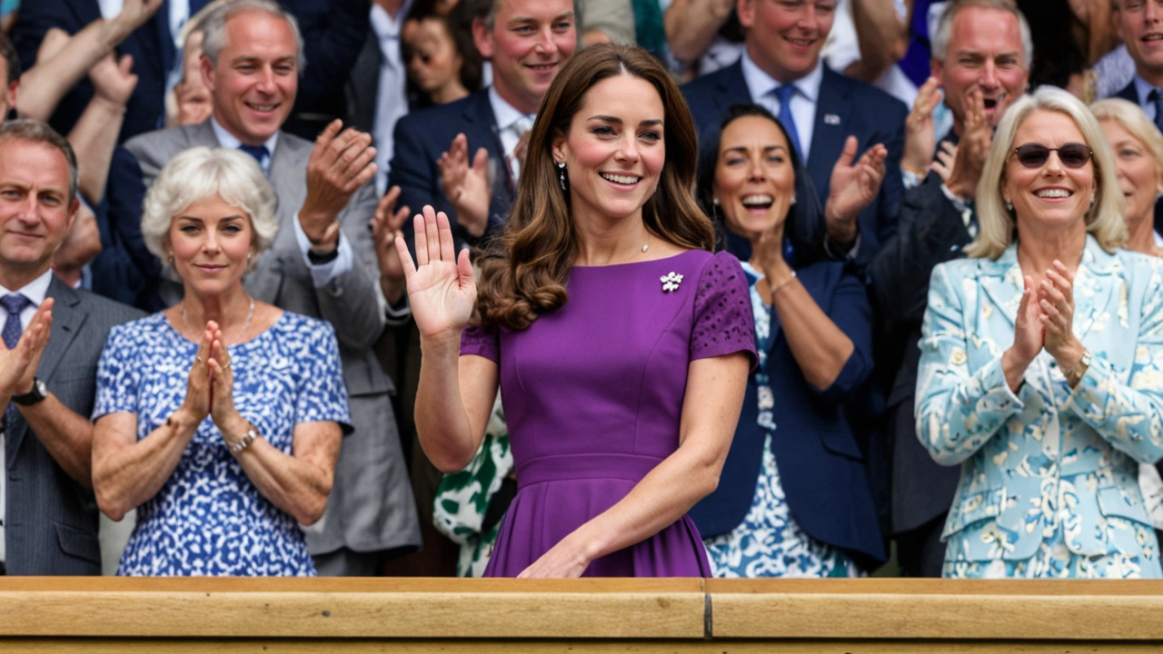 Kate Middleton Dazzles in Purple Dress at Wimbledon Final Amidst Cancer Battle